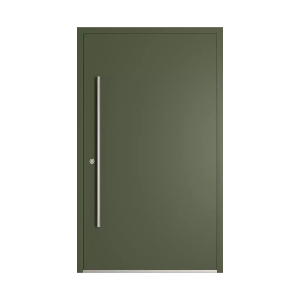 RAL 6003 Vert olive portes-dentree modeles dindecor sk01-beton  