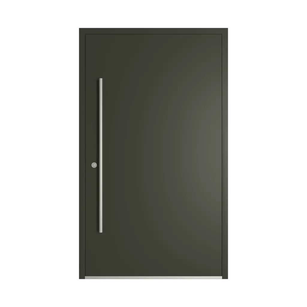 RAL 6008 Vert brun portes-dentree modeles dindecor sk06-grey  