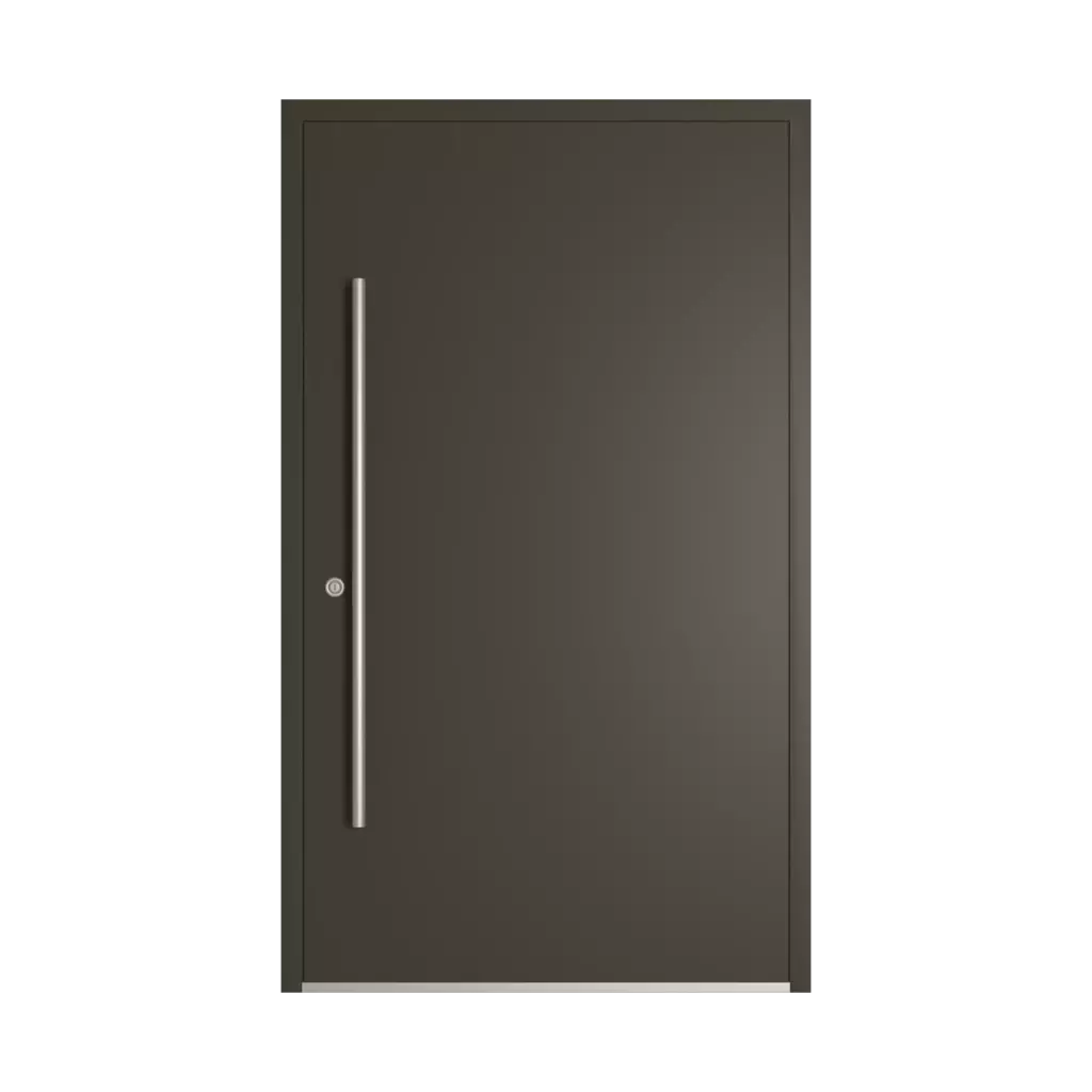 RAL 6022 Olive brun portes-dentree modeles dindecor 6011-pvc  