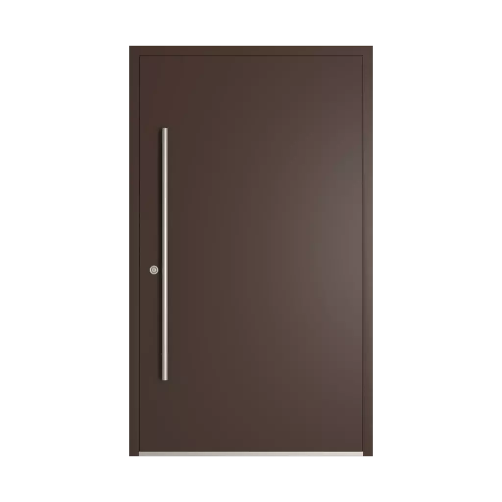 RAL 8017 Brun chocolat portes-dentree modeles dindecor model-6129  