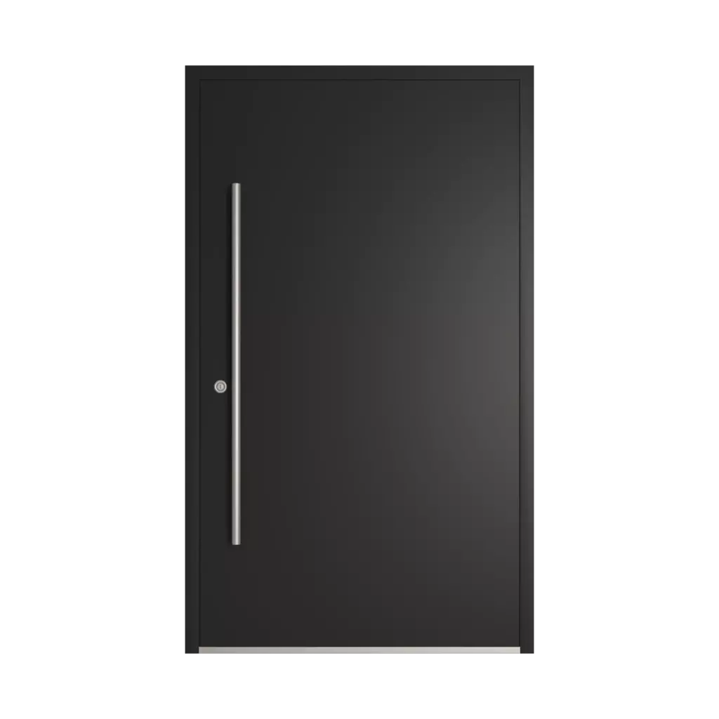 RAL 8022 Brun noir portes-dentree modeles dindecor sk01-beton  