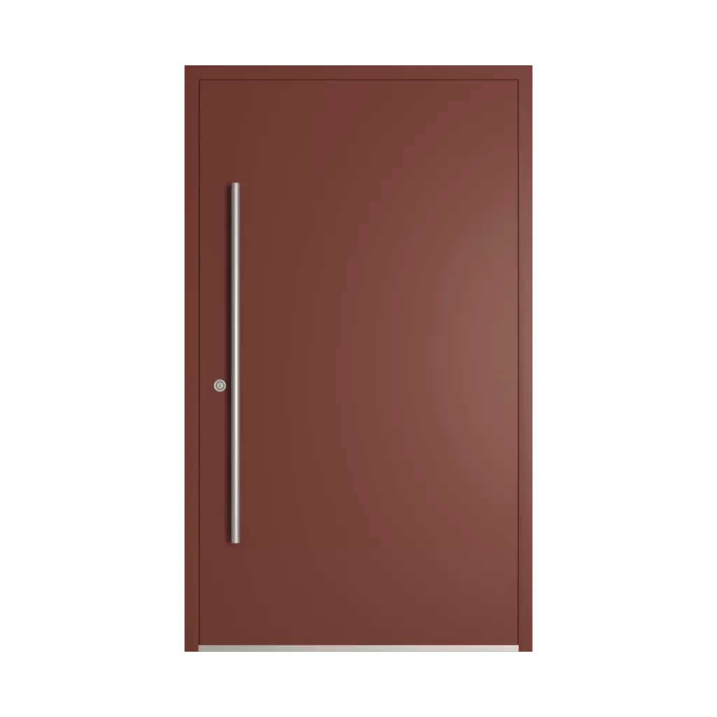 RAL 3009 Rouge oxyde portes-dentree modeles dindecor sk01-beton  