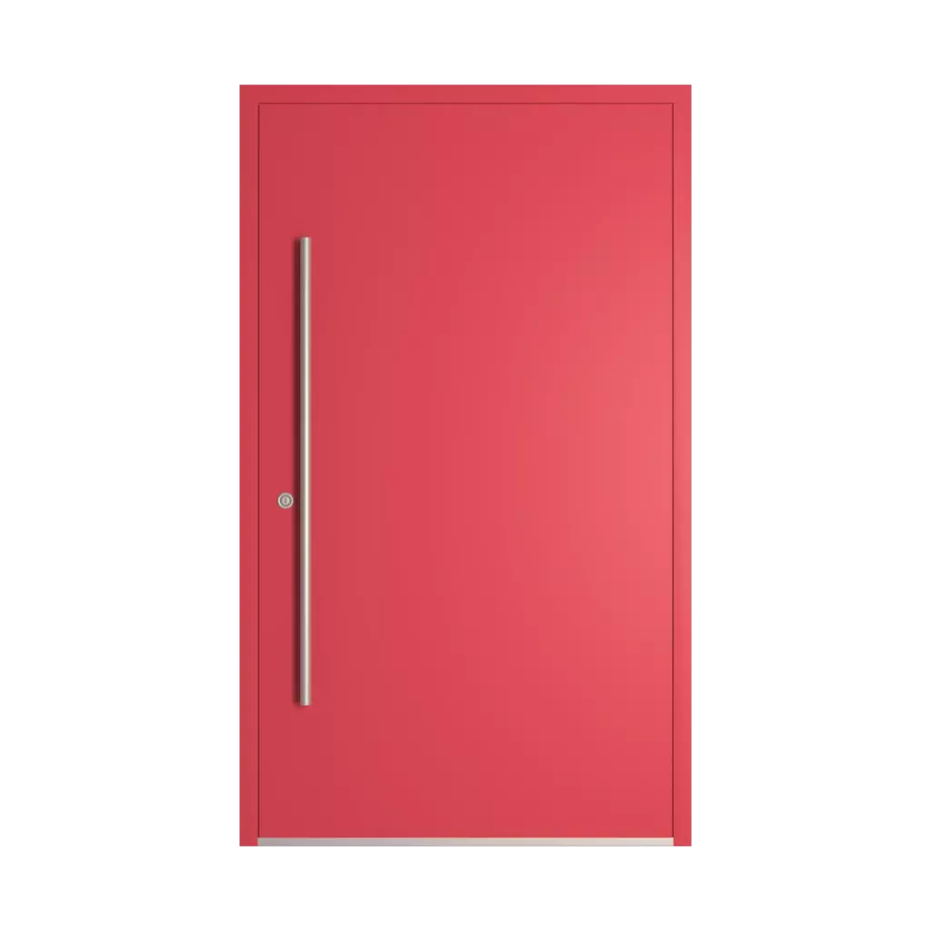 RAL 3018 Rouge fraise portes-dentree modeles mdp model-2  