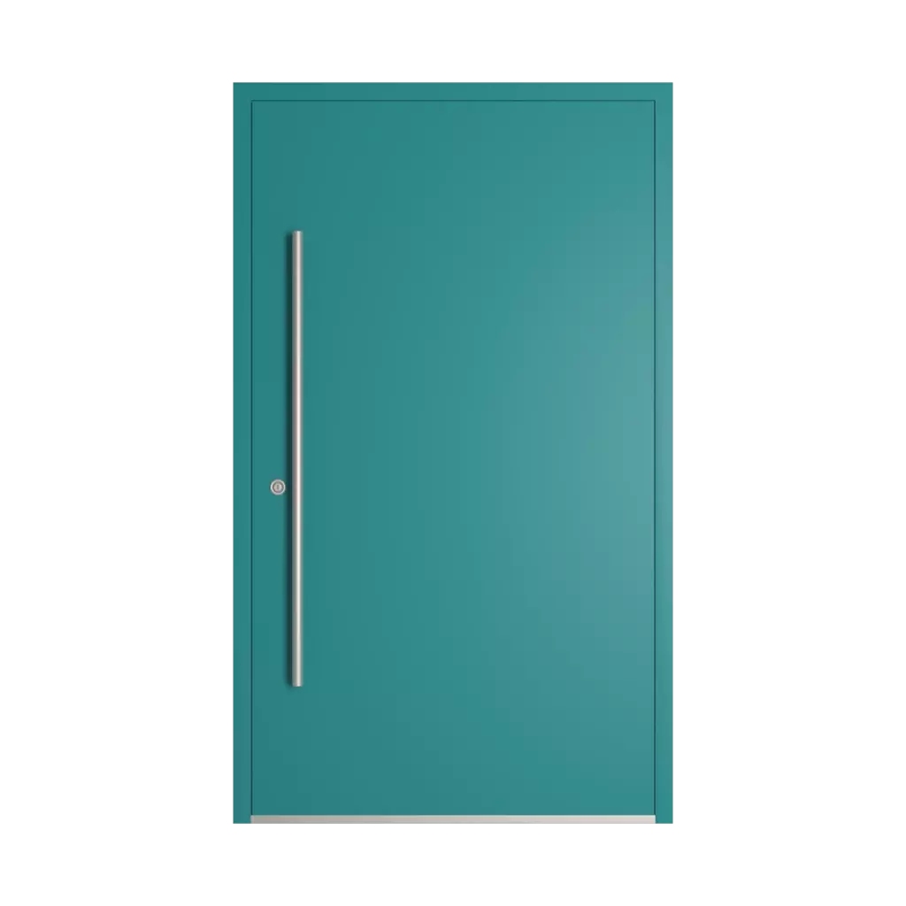 RAL 5018 Bleu turquoise portes-dentree modeles dindecor sk01-beton  