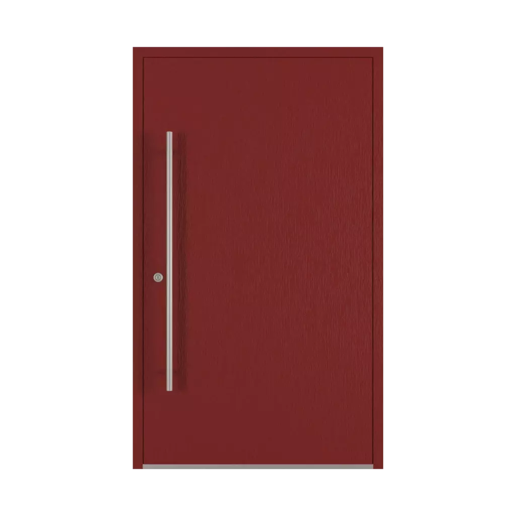 Rouge foncé portes-dentree modeles dindecor 6013-pvc  