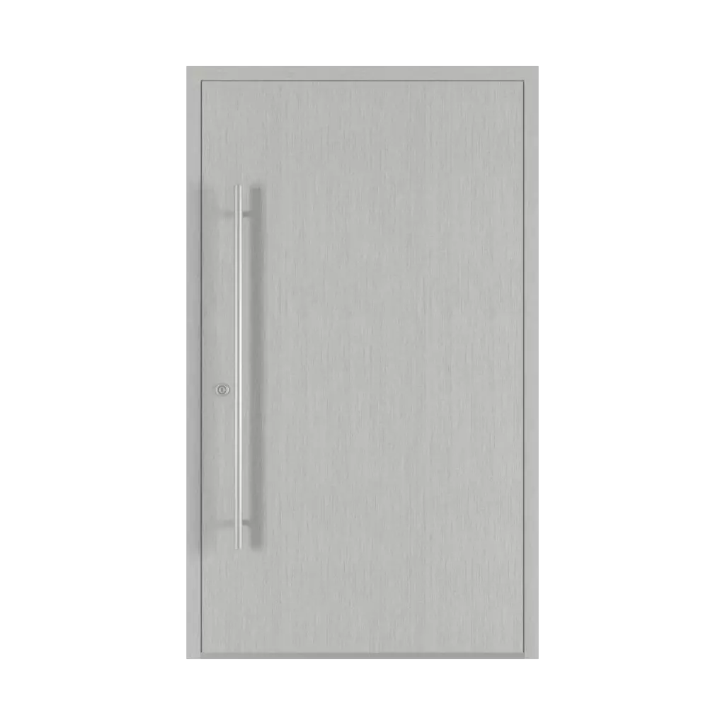 Aluminium brossé portes-dentree modeles dindecor sk05-beton  