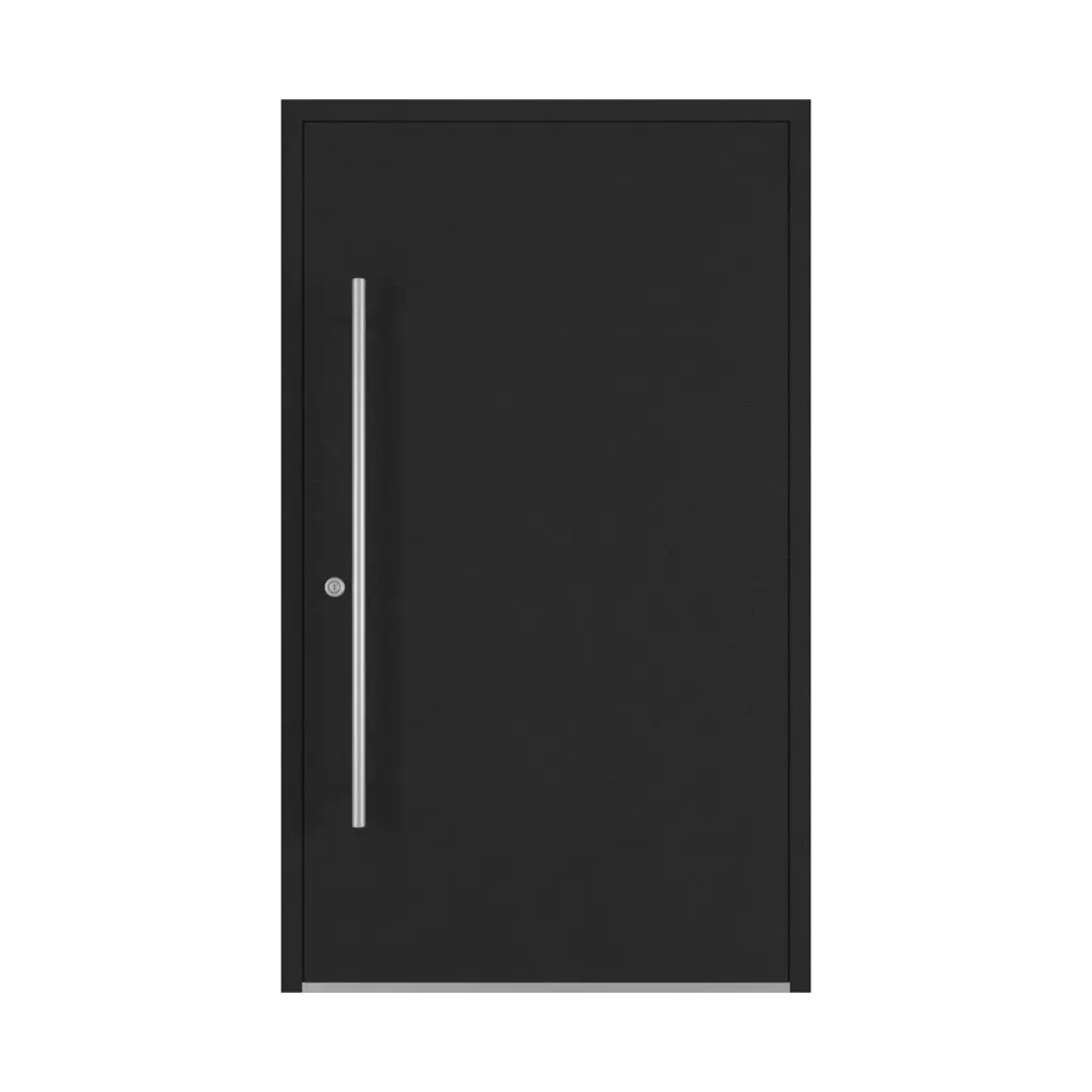 Graphite foncé portes-dentree modeles dindecor 1401-black  