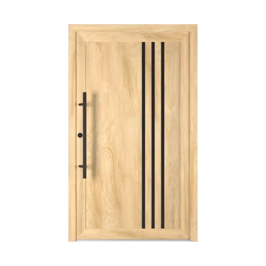 6029 PVC Black portes-dentree types-de-garnitures-de-porte remplissage-de-superposition-unilateral 