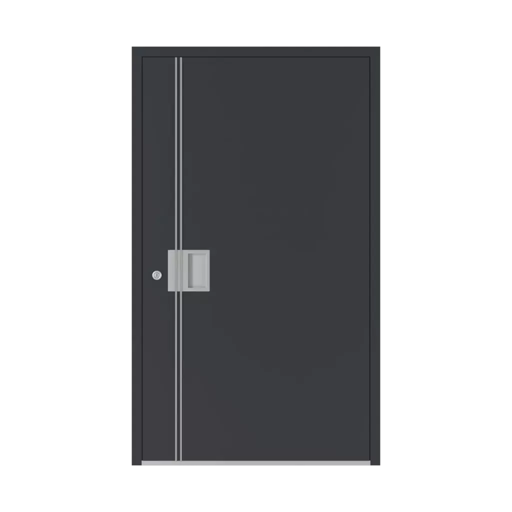 Model 5017 portes-dentree modeles aluminium 