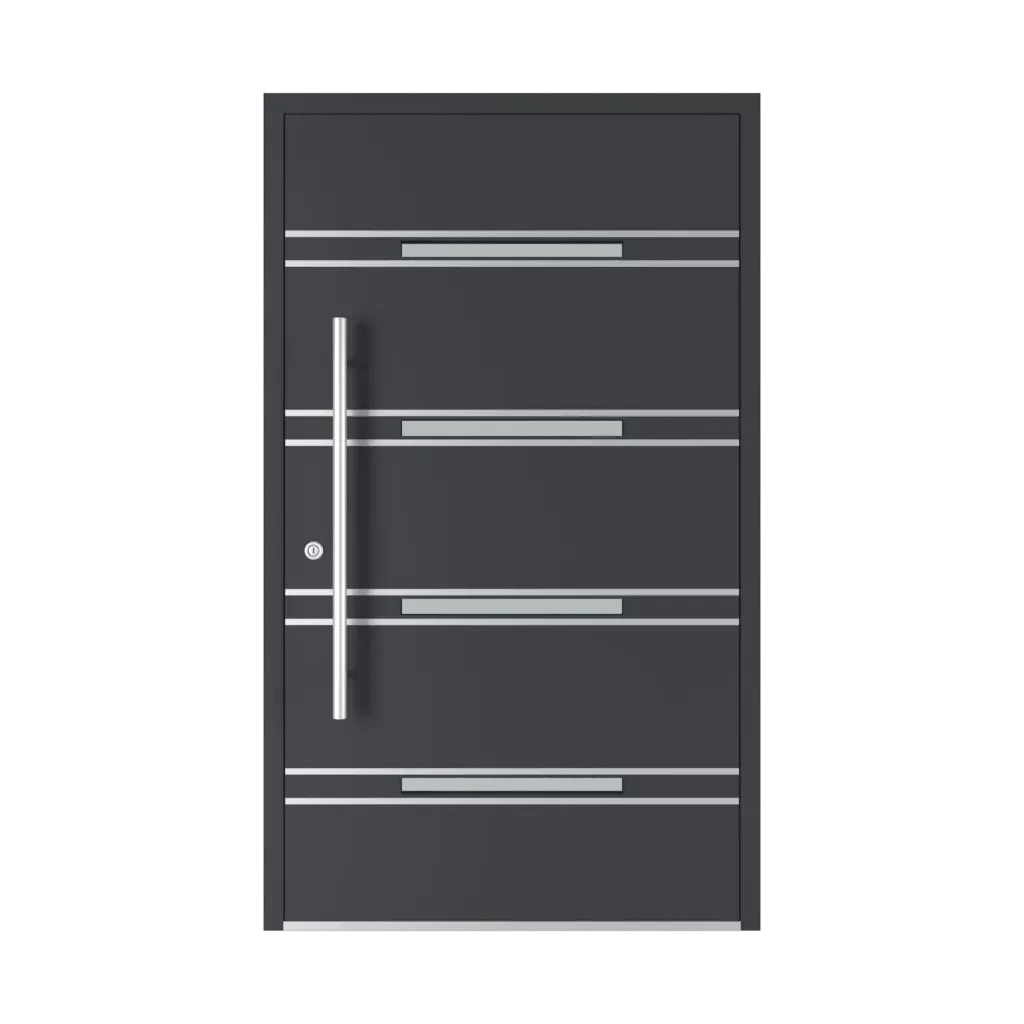 Model 5046 portes-dentree modeles aluminium 