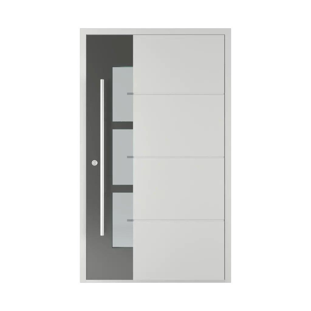Model 6114 ✨ portes-dentree couleurs-des-portes couleurs-ral ral-9023-gris-fonce-nacre 