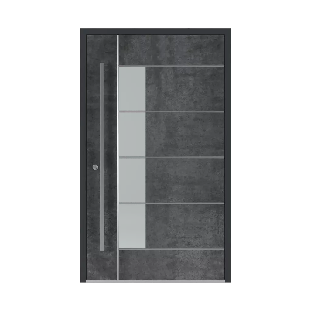 SK04 Grey 🏆 portes-dentree modeles aluminium 