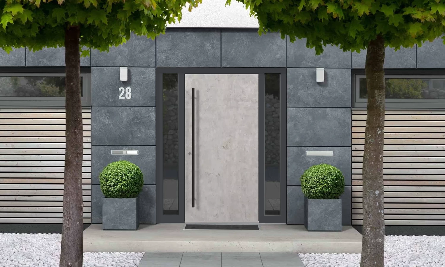 SK02 Beton 🏆 portes-dentree modeles dindecor sk02-beton  