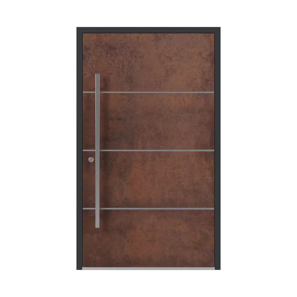 SK03 Corten 🏆 portes-dentree modeles aluminium 