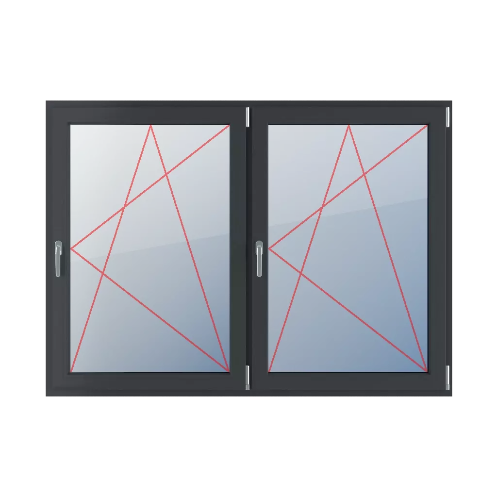 Incliner et tourner à droite fenetres type-de-fenetre double-vantail division-horizontale-symetrique-50-50  