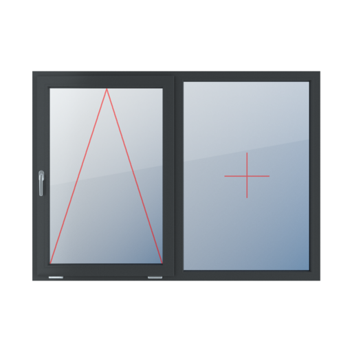 Charnière avec une poignée sur le côté gauche, vitrage fixe dans le cadre fenetres type-de-fenetre double-vantail division-horizontale-symetrique-50-50 charniere-avec-une-poignee-sur-le-cote-gauche-vitrage-fixe-dans-le-cadre 