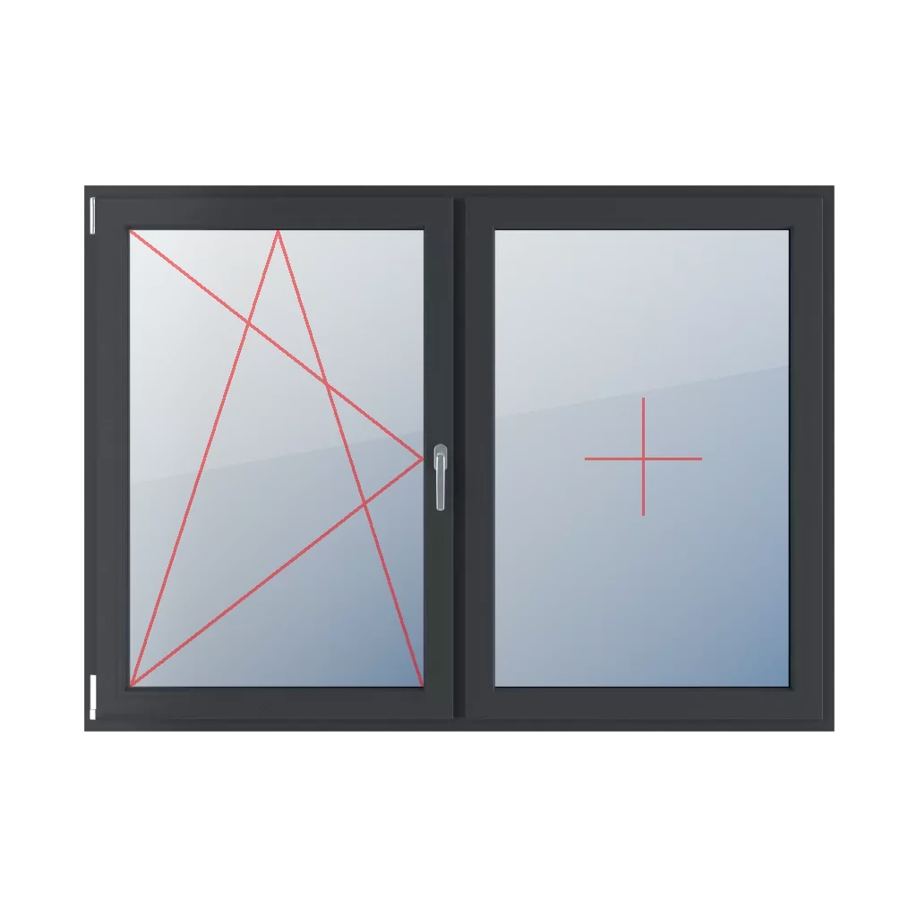 Basculer et tourner à gauche, vitrage fixe dans le châssis fenetres type-de-fenetre double-vantail division-horizontale-symetrique-50-50 basculer-et-tourner-a-gauche-vitrage-fixe-dans-le-chassis 