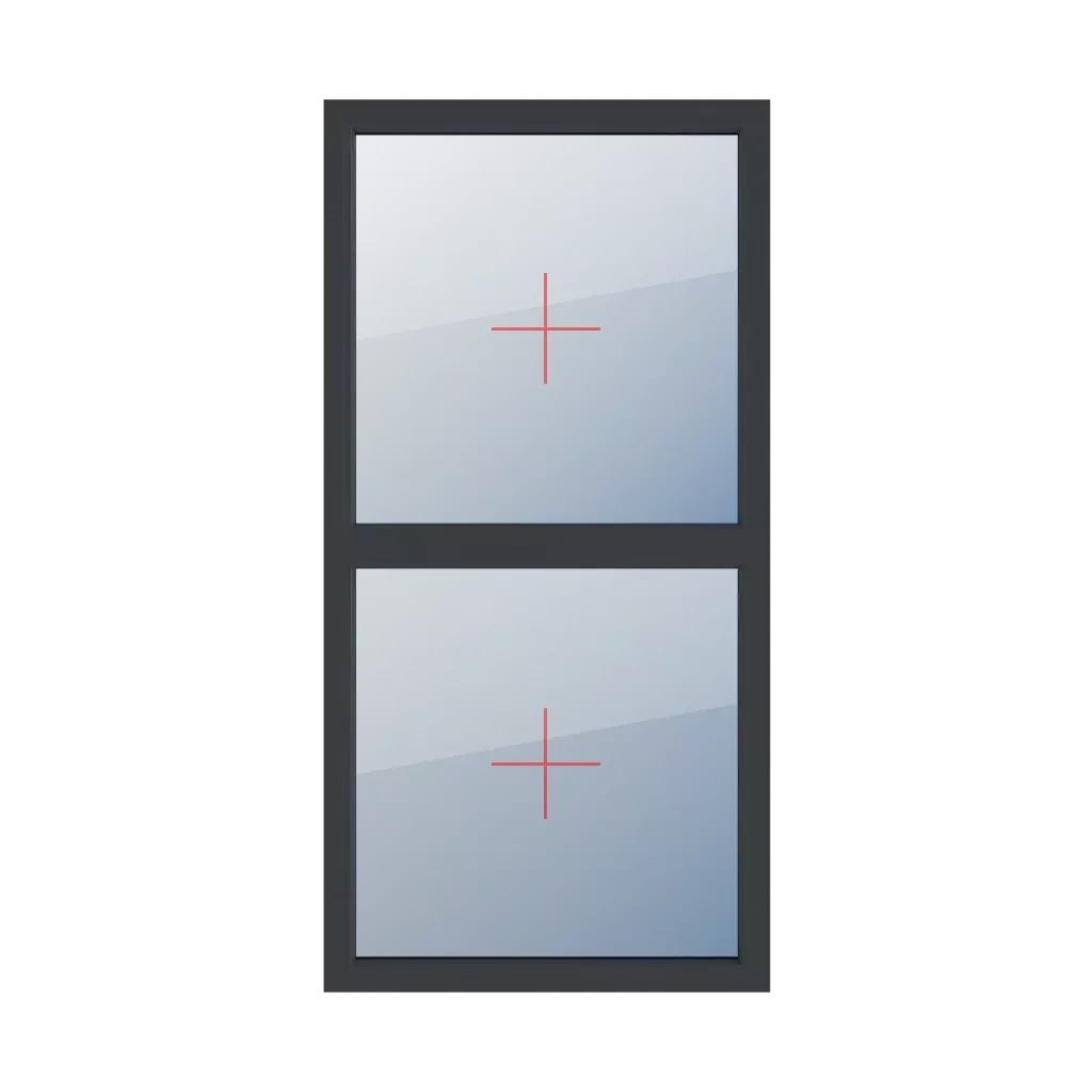 Vitrage fixe dans le cadre fenetres type-de-fenetre double-vantail division-verticale-symetrique-50-50  