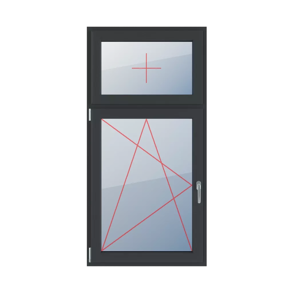 Vitrage fixe dans le châssis, oscillo-battant à gauche fenetres type-de-fenetre double-vantail division-verticale-asymetrique-30-70  