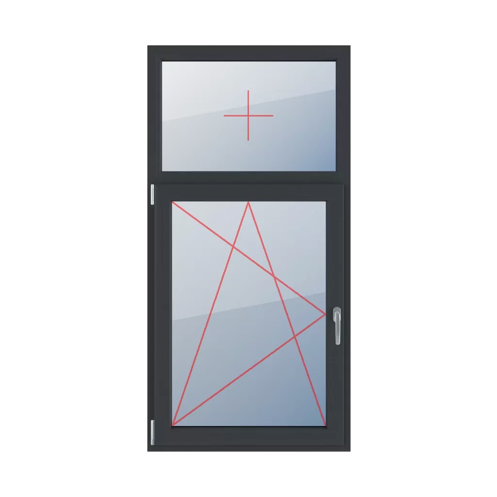 Vitrage fixe dans le cadre, oscillo-battant à gauche fenetres type-de-fenetre double-vantail division-verticale-asymetrique-30-70  