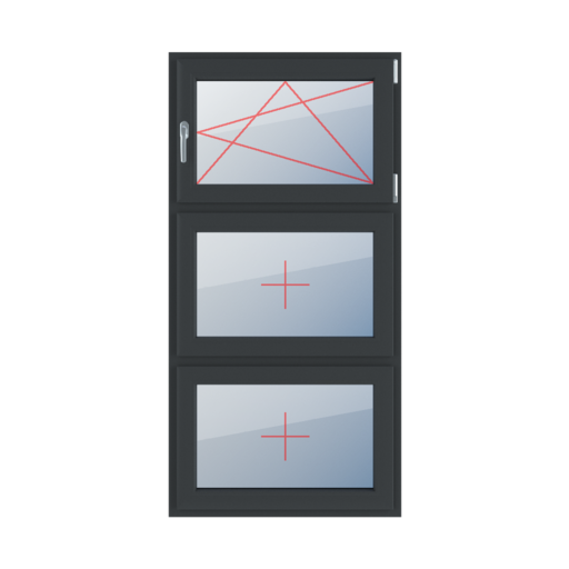 Basculer et tourner à droite, vitrage fixe dans le châssis fenetres type-de-fenetre triple-vantaux division-verticale-symetrique-33-33-33 basculer-et-tourner-a-droite-vitrage-fixe-dans-le-chassis 