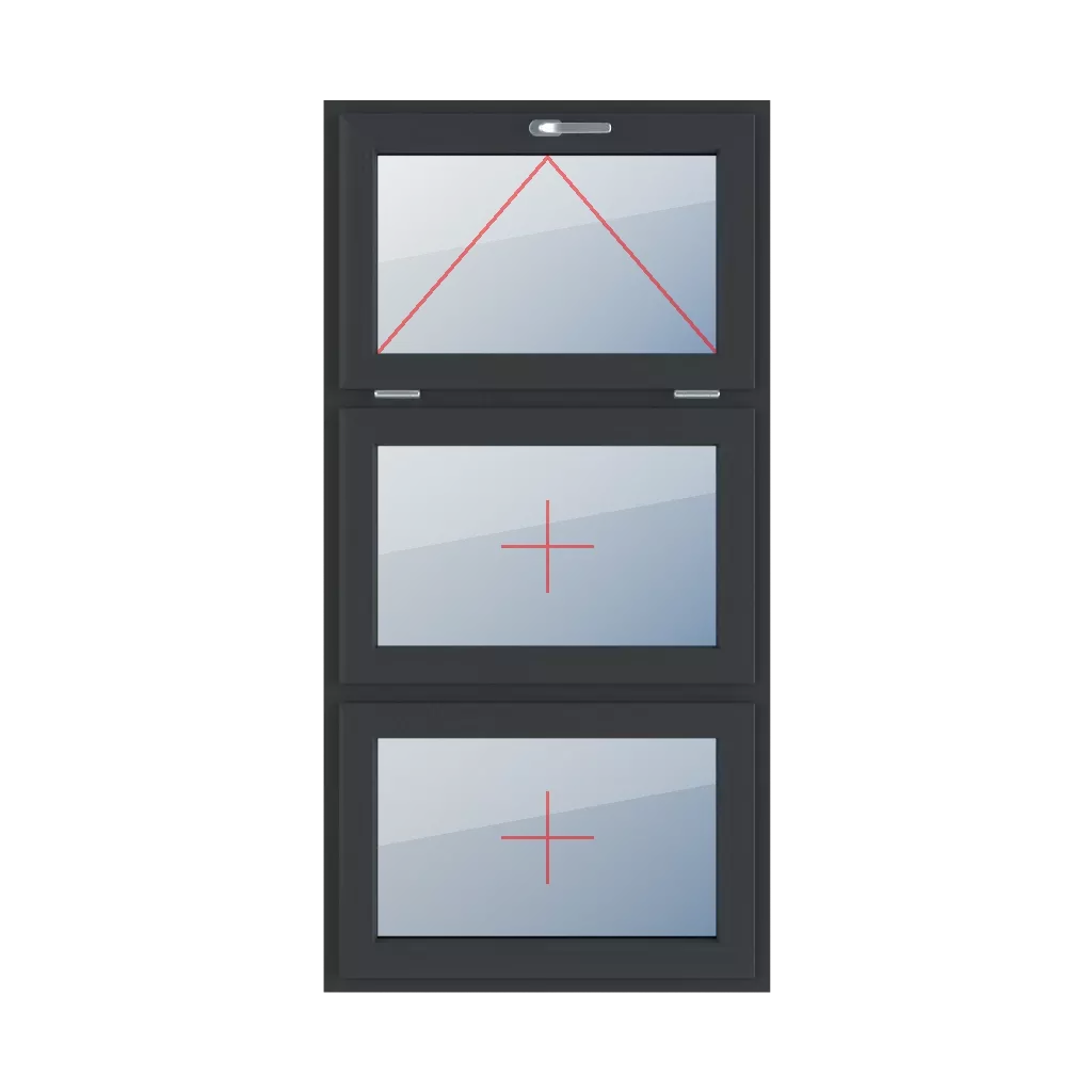 Charnière avec une poignée en haut, vitrage fixe dans le châssis fenetres type-de-fenetre triple-vantaux division-verticale-symetrique-33-33-33 charniere-avec-une-poignee-en-haut-vitrage-fixe-dans-le-chassis 