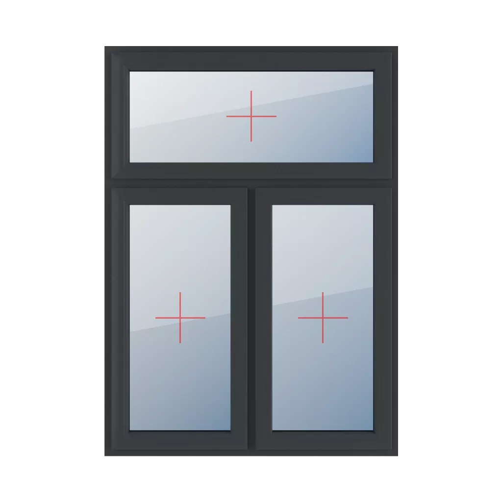 Vitrage fixe dans le châssis fenetres type-de-fenetre triple-vantaux division-verticale-asymetrique-30-70 vitrage-fixe-dans-le-chassis 