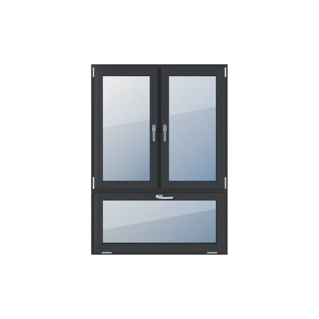 Division verticale asymétrique 70-30 fenetres type-de-fenetre triple-vantaux   