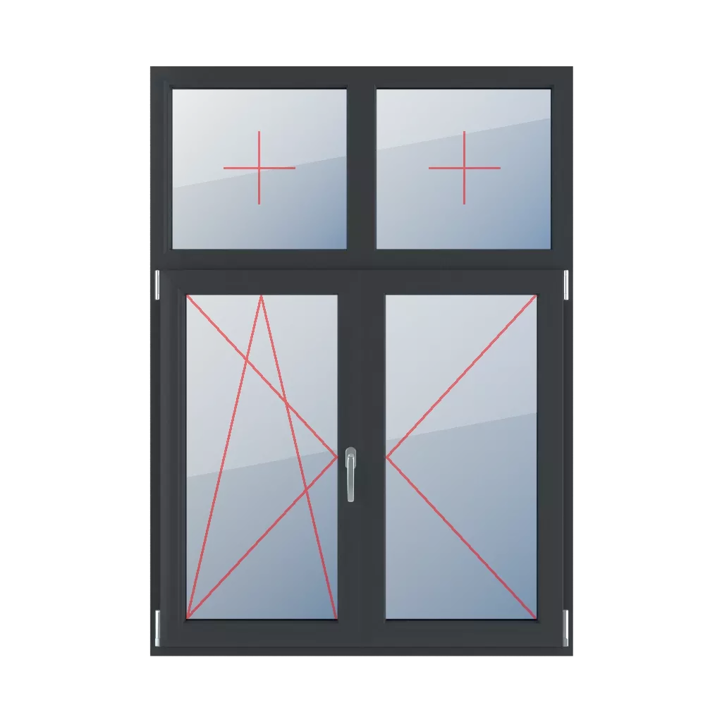 Vitrage fixe dans le cadre, oscillo-battant à gauche, meneau mobile, tournant à droite fenetres type-de-fenetre quatre-vantaux division-verticale-asymetrique-30-70-avec-un-poteau-mobile vitrage-fixe-dans-le-cadre-oscillo-battant-a-gauche-meneau-mobile-tournant-a-droite-2 