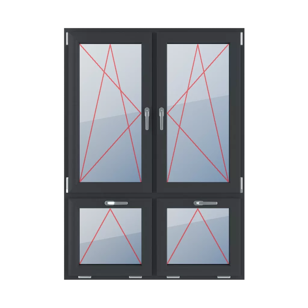 Inclinez et tournez à gauche, inclinez et tournez à droite, inclinez avec une poignée en haut fenetres type-de-fenetre quatre-vantaux division-verticale-asymetrique-70-30 inclinez-et-tournez-a-gauche-inclinez-et-tournez-a-droite-inclinez-avec-une-poignee-en-haut 