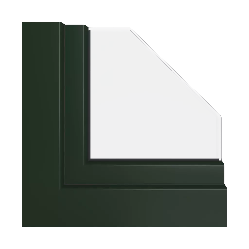 Ultramat vert foncé fenetres profils-de-fenetre veka norme-perfectline