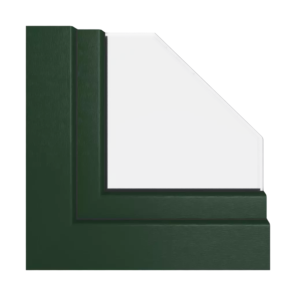 Vert foncé fenetres profils-de-fenetre veka norme-perfectline