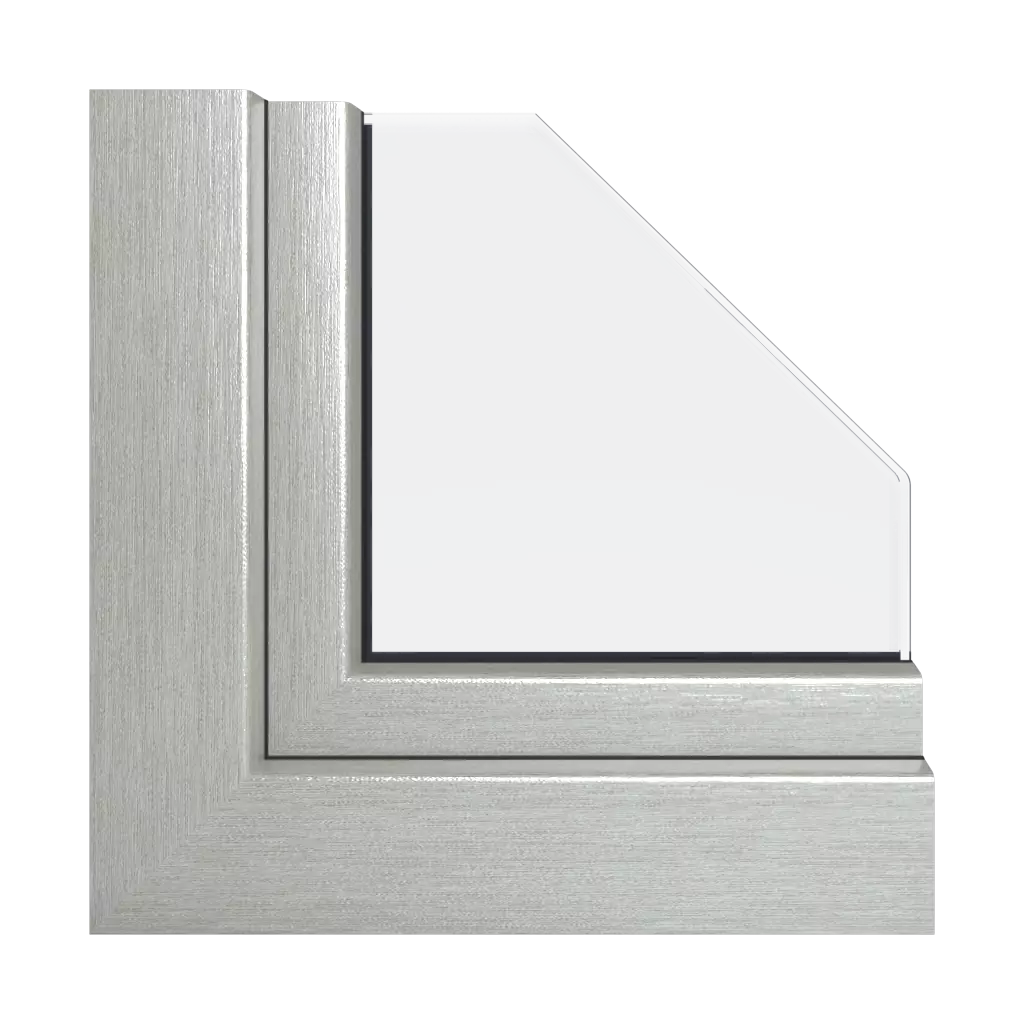 Aluminium brossé fenetres profils-de-fenetre veka norme-perfectline