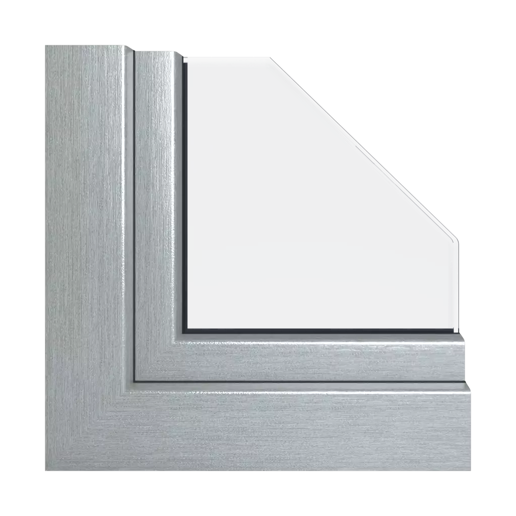 Aluminium brossé argent fenetres profils-de-fenetre veka vekaslide-82