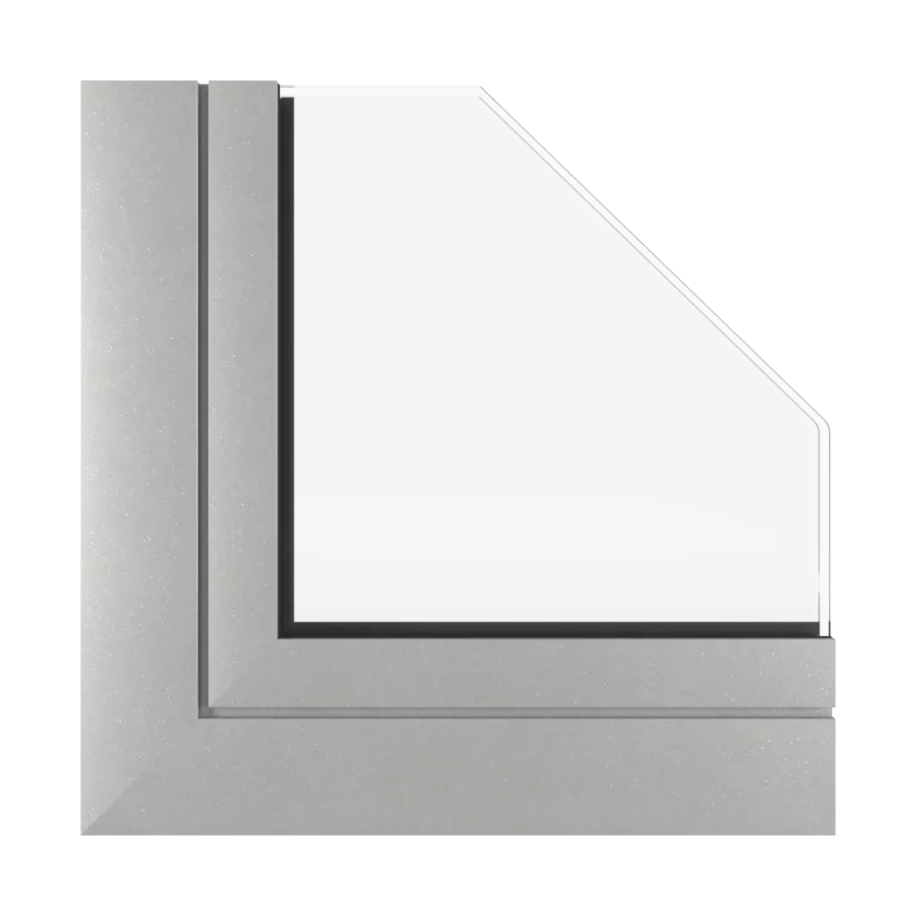 Aluminium argent mat fenetres profils-de-fenetre aluprof mb-60e-ei