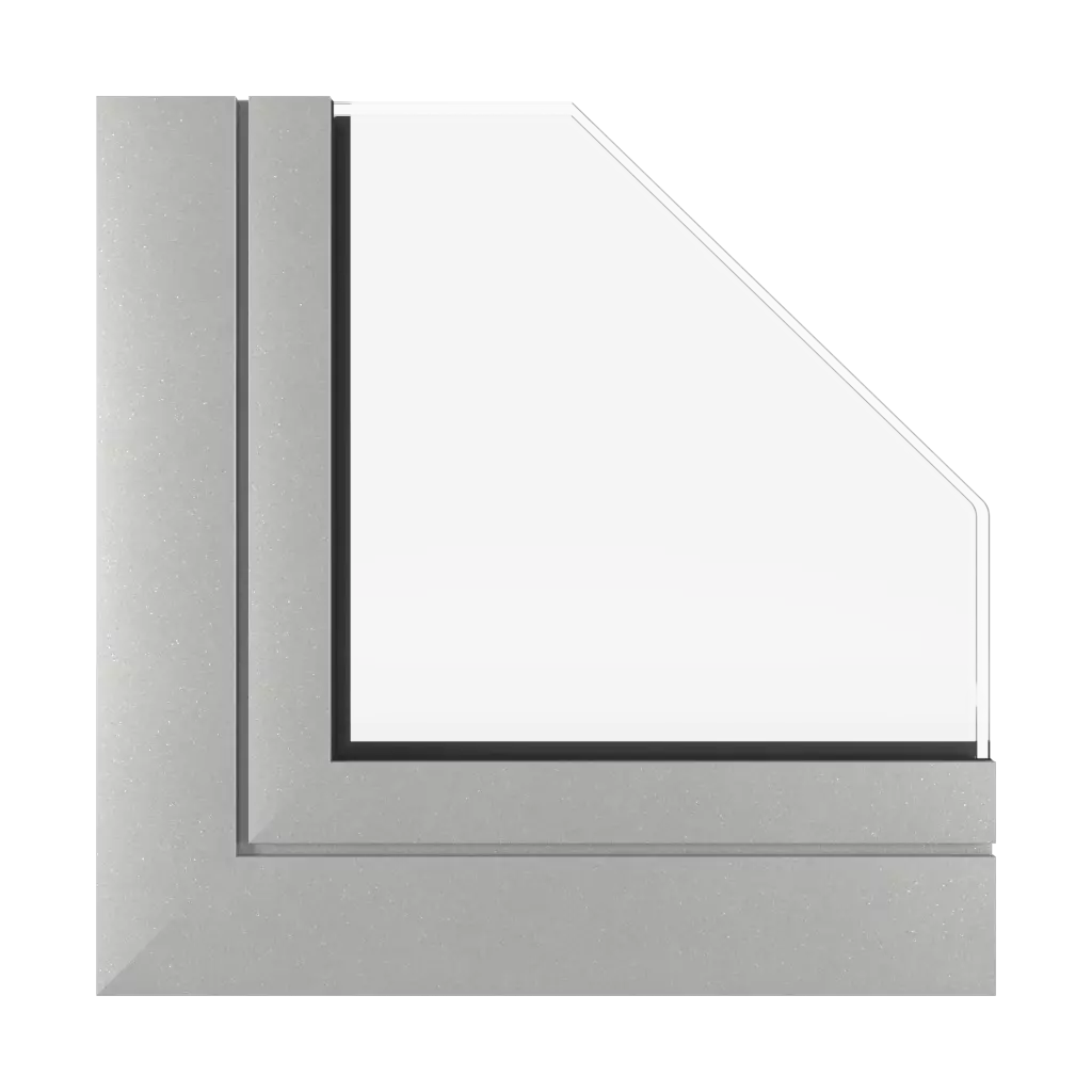 Aluminium argent mat fenetres couleur-de-la-fenetre couleurs-aluprof