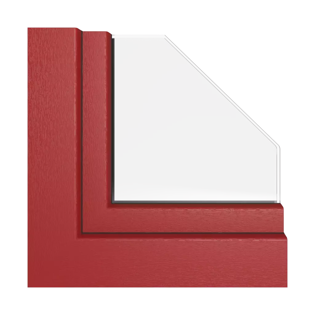 Rouge foncé fenetres profils-de-fenetre rehau synego