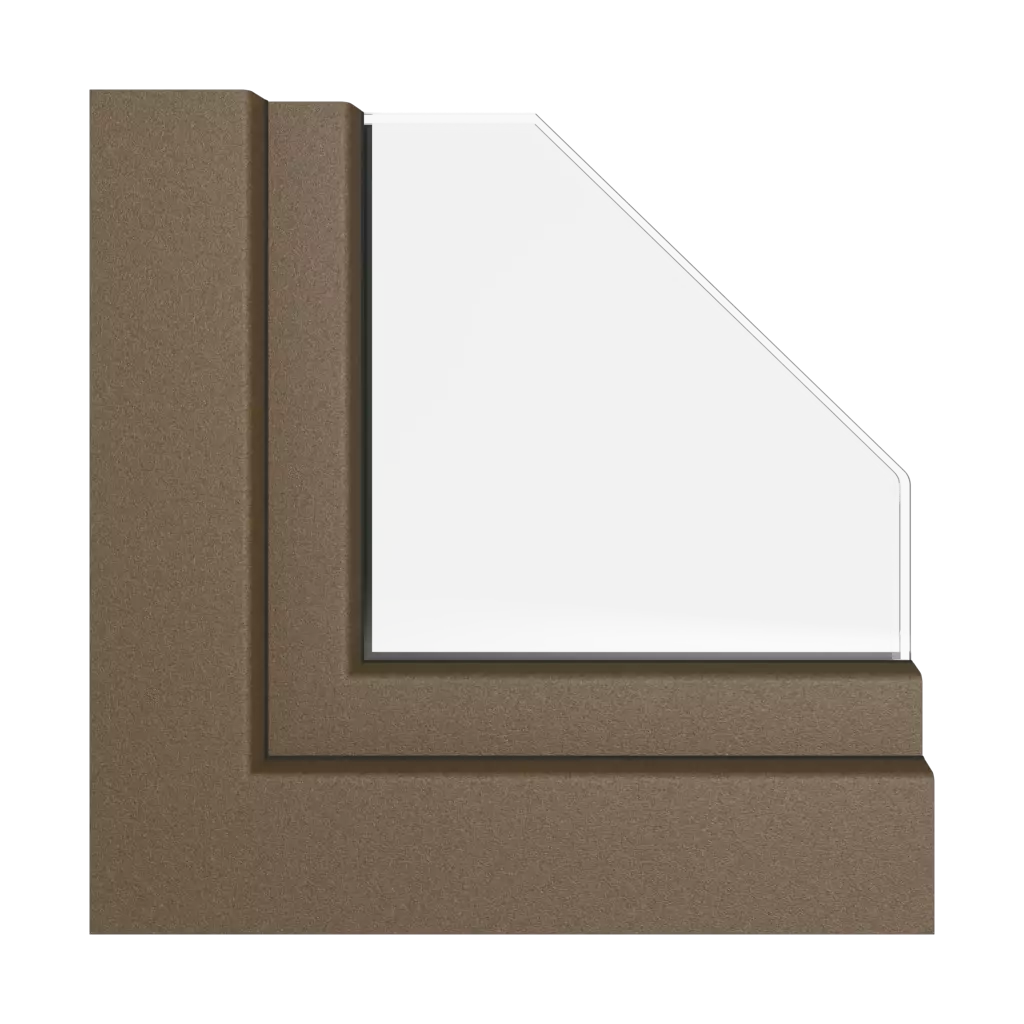 Chamois marron mat fenetres profils-de-fenetre rehau synego