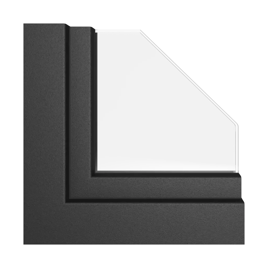 Noir de minuit mat fenetres profils-de-fenetre rehau synego