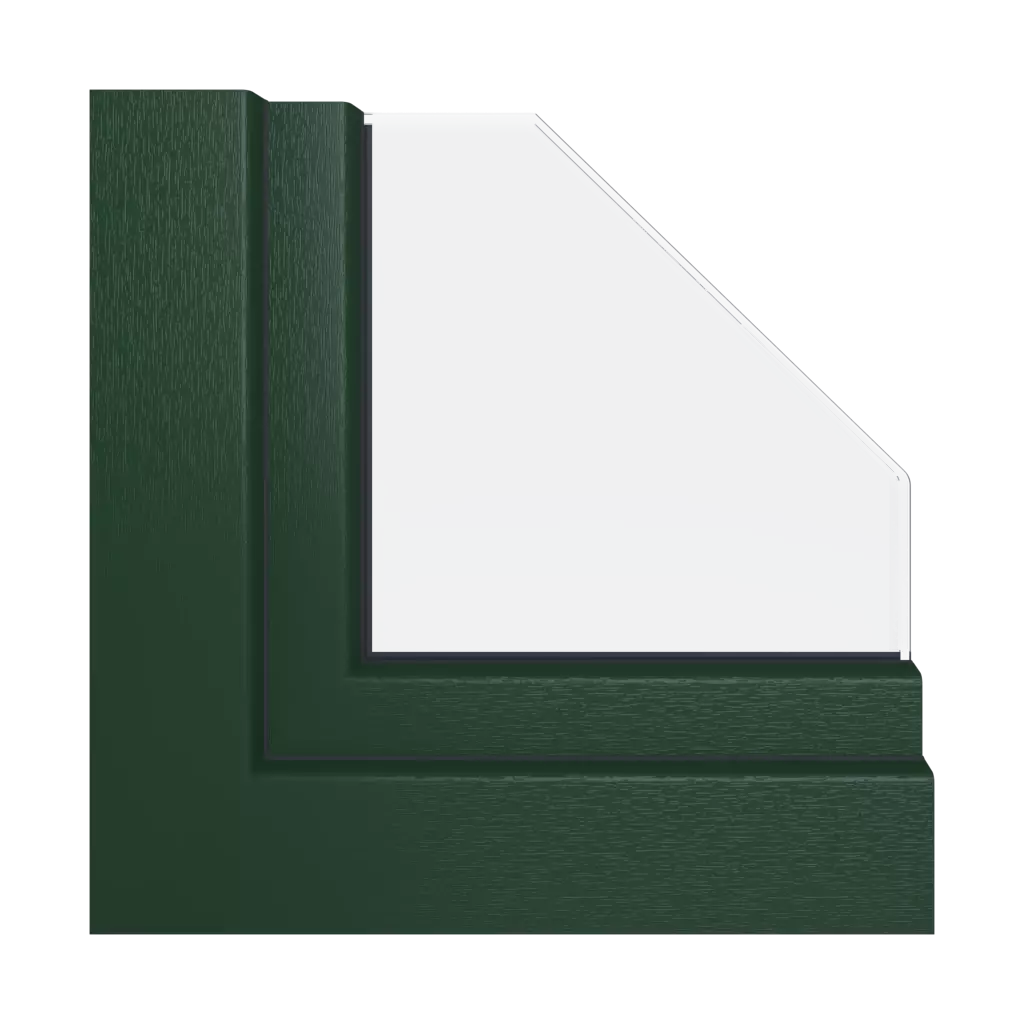 Vert foncé fenetres profils-de-fenetre aluplast monobloc