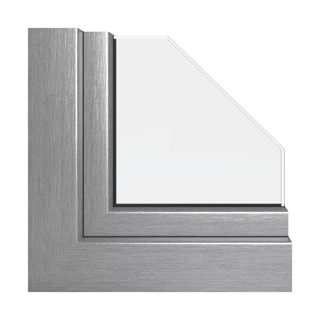 Aluminium brossé fenetres profils-de-fenetre schuco livingslide