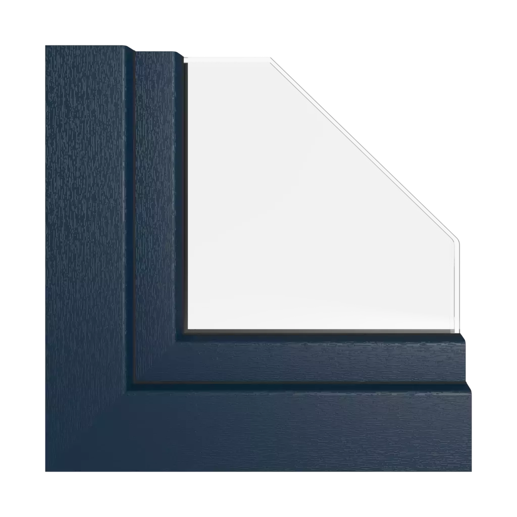 Bleu acier fenetres profils-de-fenetre kommerling premidoor-76-hst