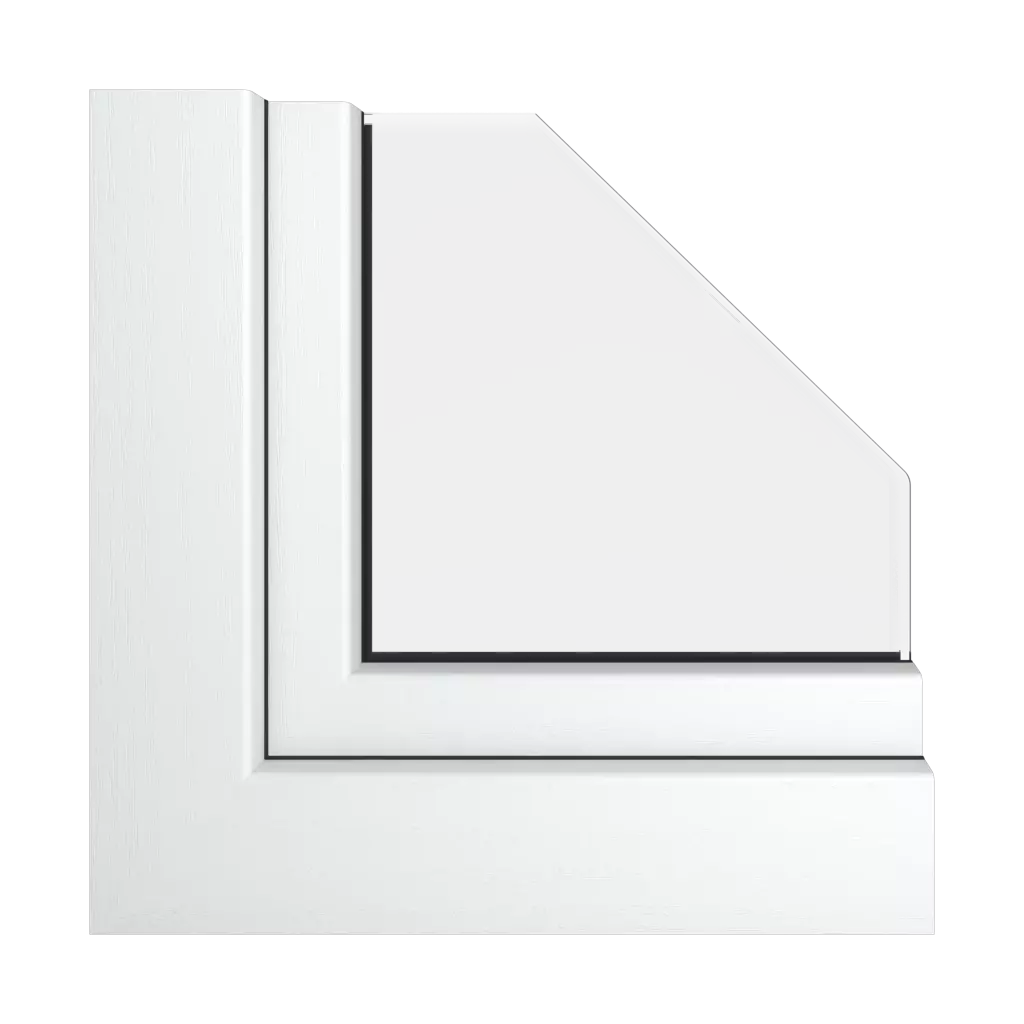 Blanc pur RAL 9010 fenetres profils-de-fenetre gealan linear