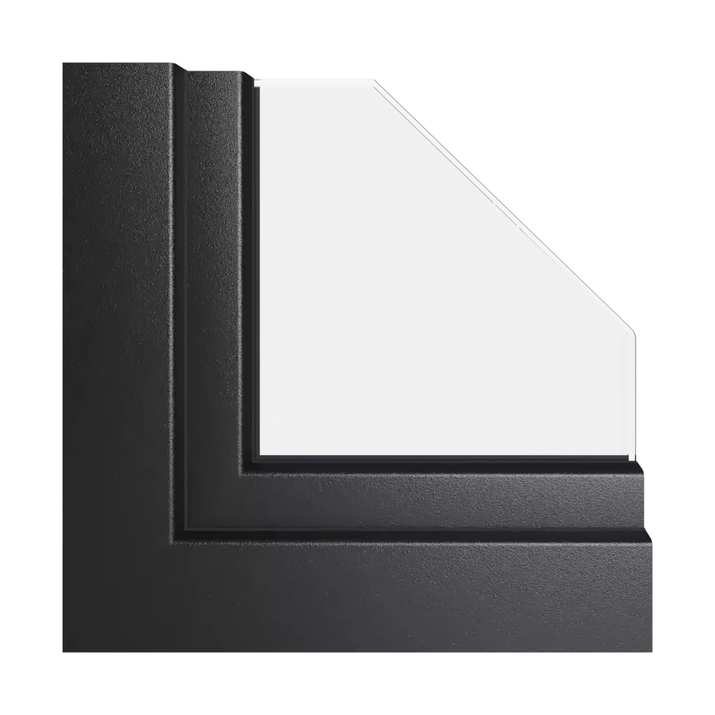 Noir mat fenetres profils-de-fenetre gealan smoovio