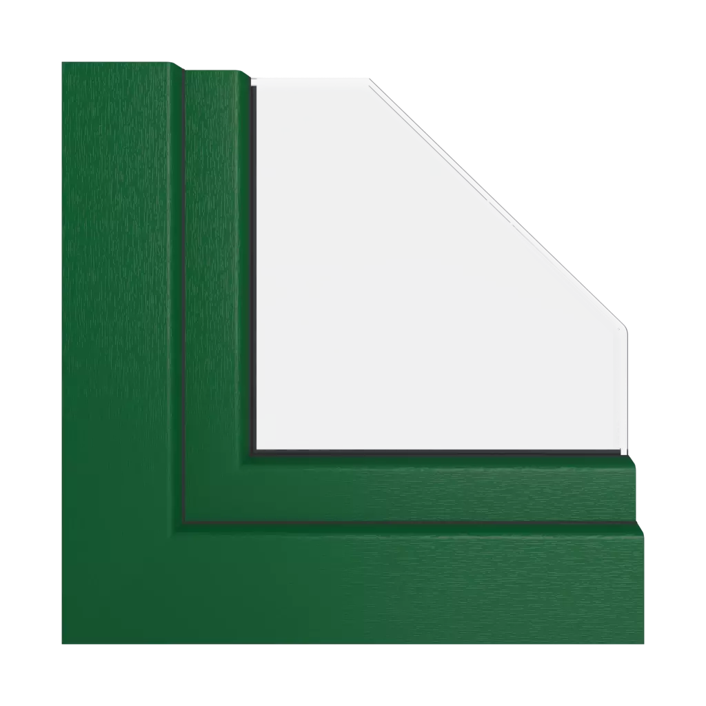 Vert mousse RAL 6005 fenetres profils-de-fenetre gealan linear