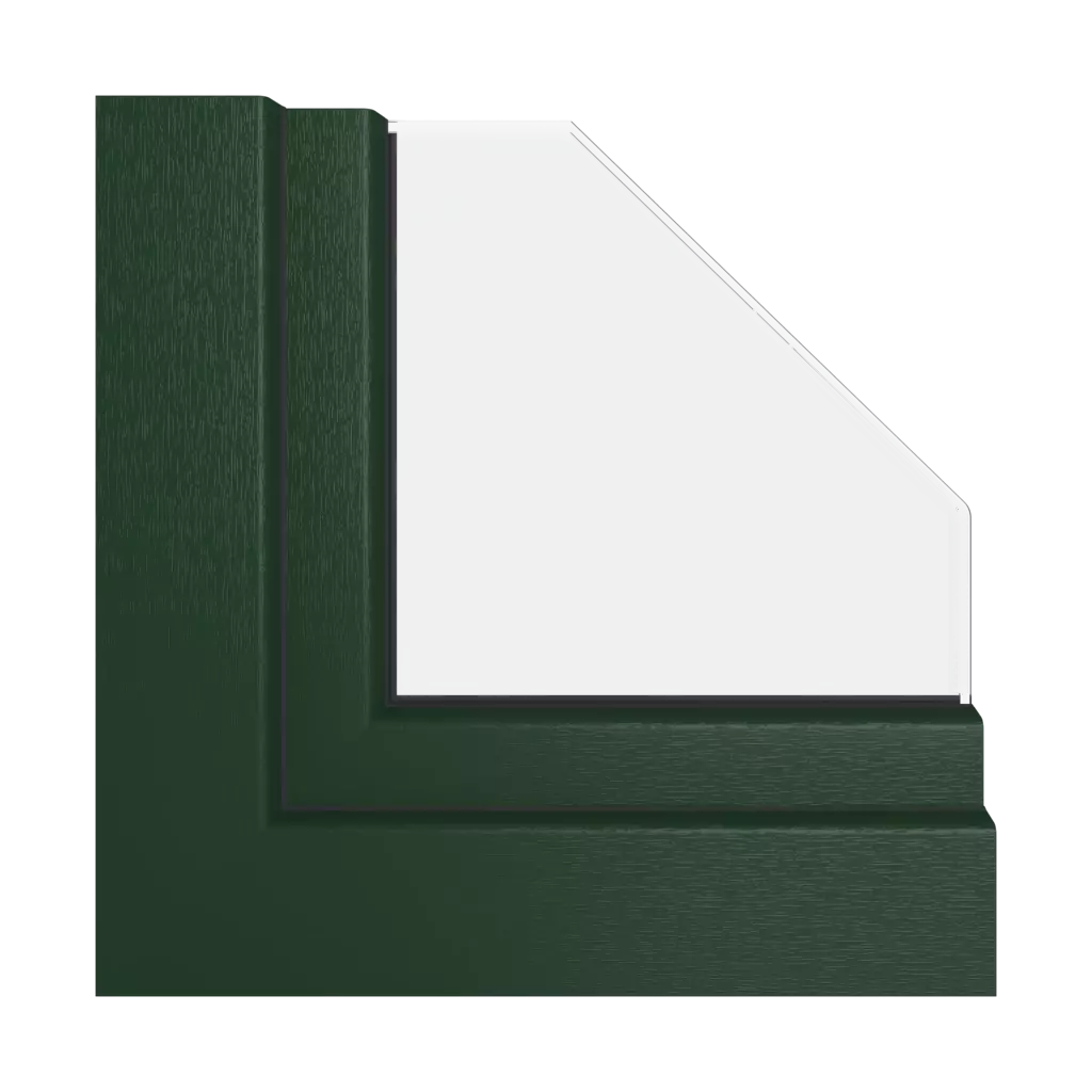 Vert RAL 6009 fenetres profils-de-fenetre gealan linear