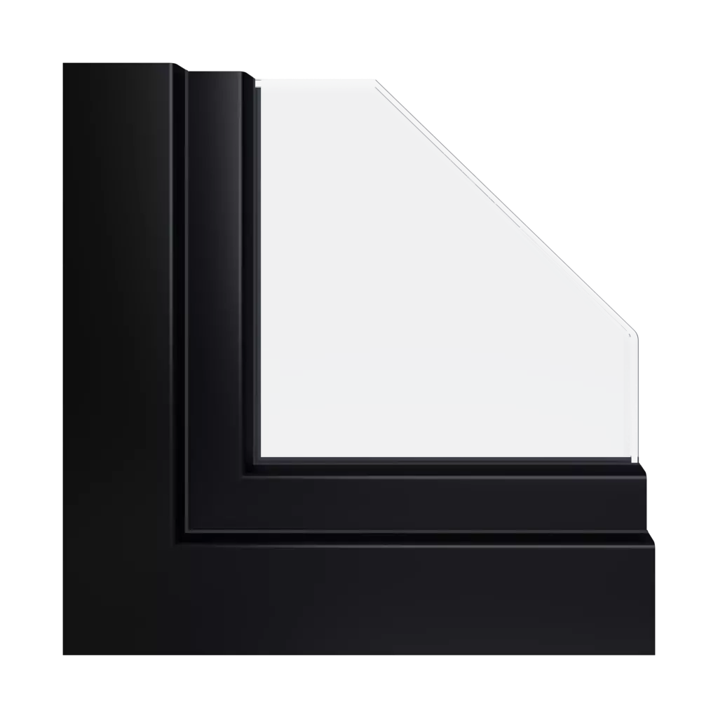 Couleur acrylique JetBlack RAL 9005 ✨ fenetres profils-de-fenetre gealan smoovio