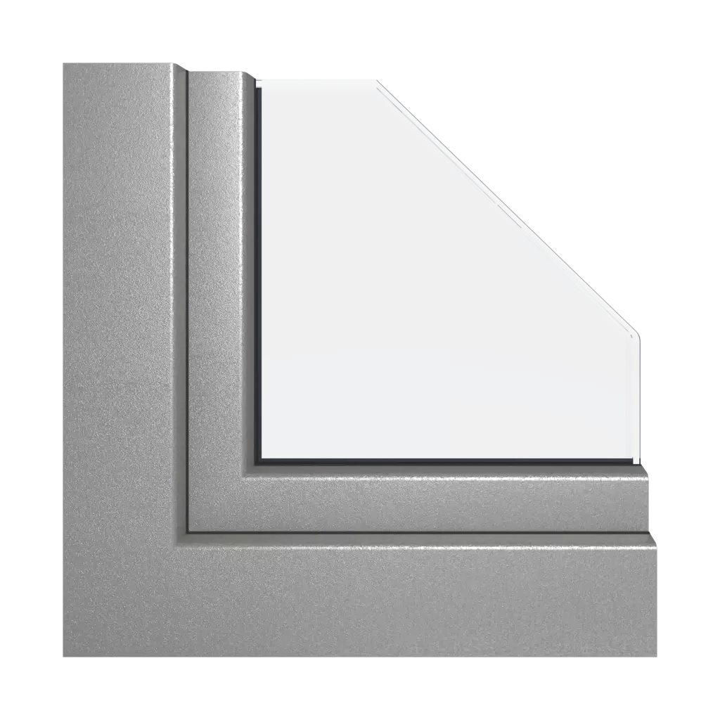 Argent similaire à l’acrycolor RAL 9007 fenetres profils-de-fenetre gealan linear