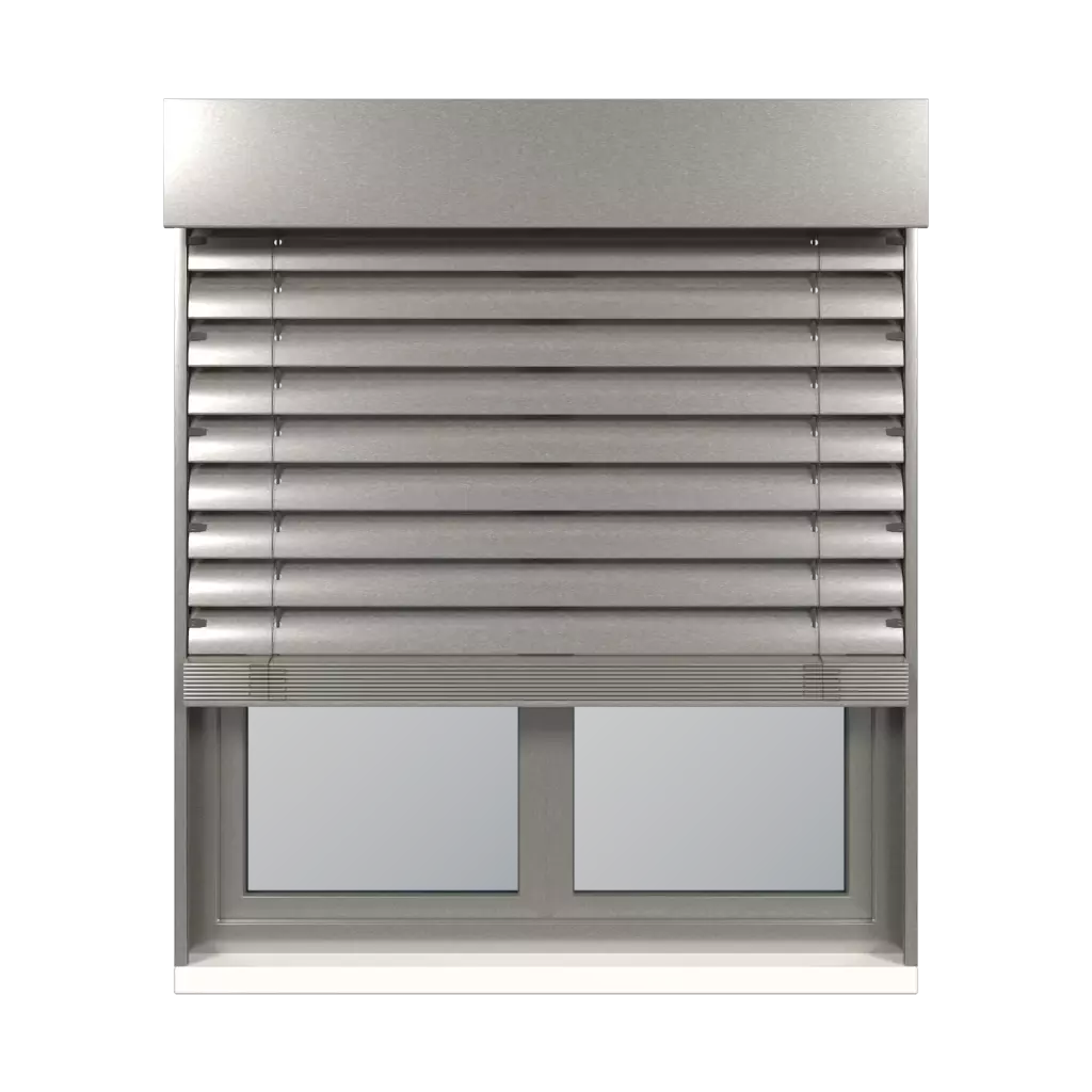 Aluminium gris RAL 9007 fenetres questions-frequemment-posees quest-ce-quun-store-de-facade   