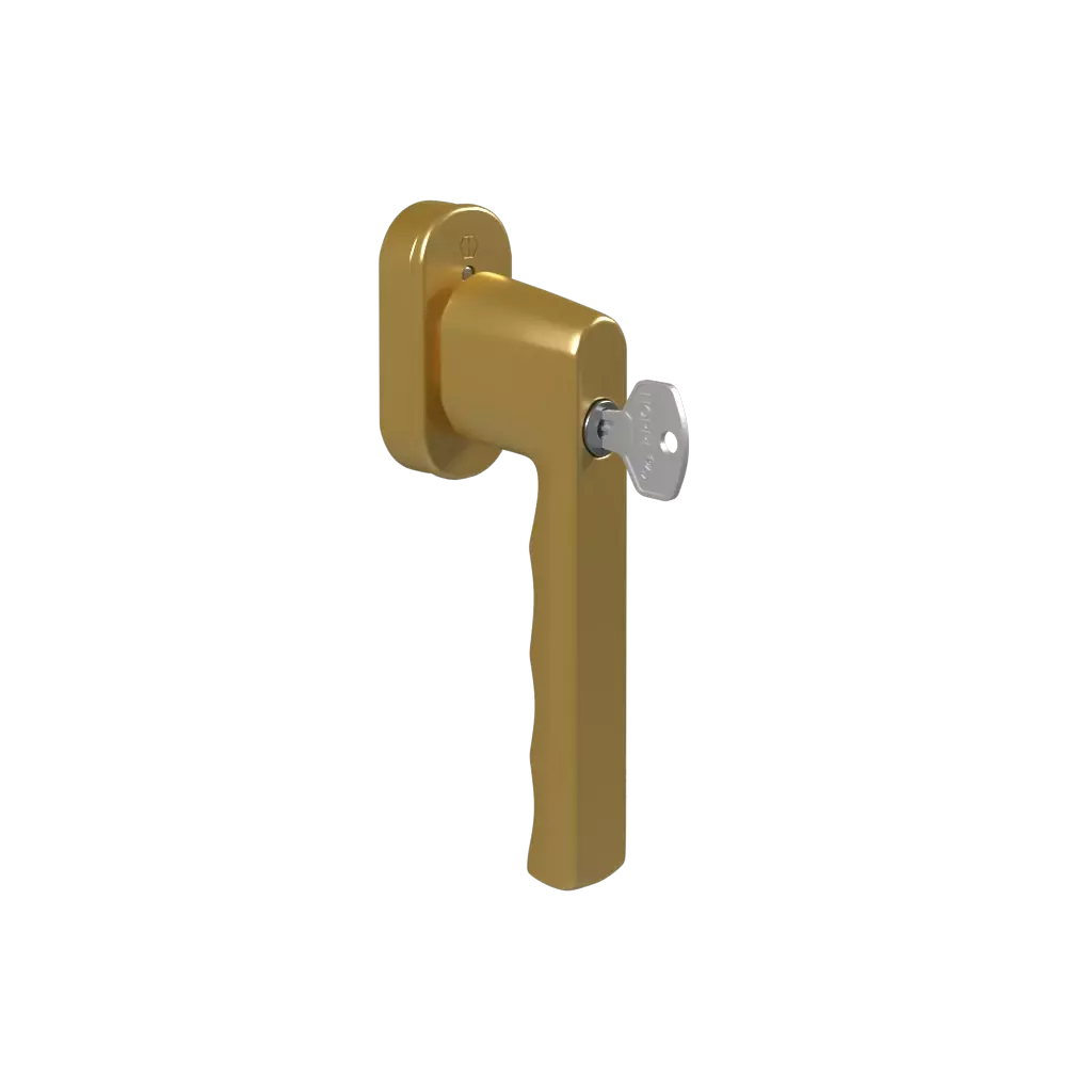 Poignée de porte avec clé Hambourg vieil or fenetres accessoires-de-fenetre poignees hambourg avec-une-cle poignee-de-porte-avec-cle-hambourg-vieil-or